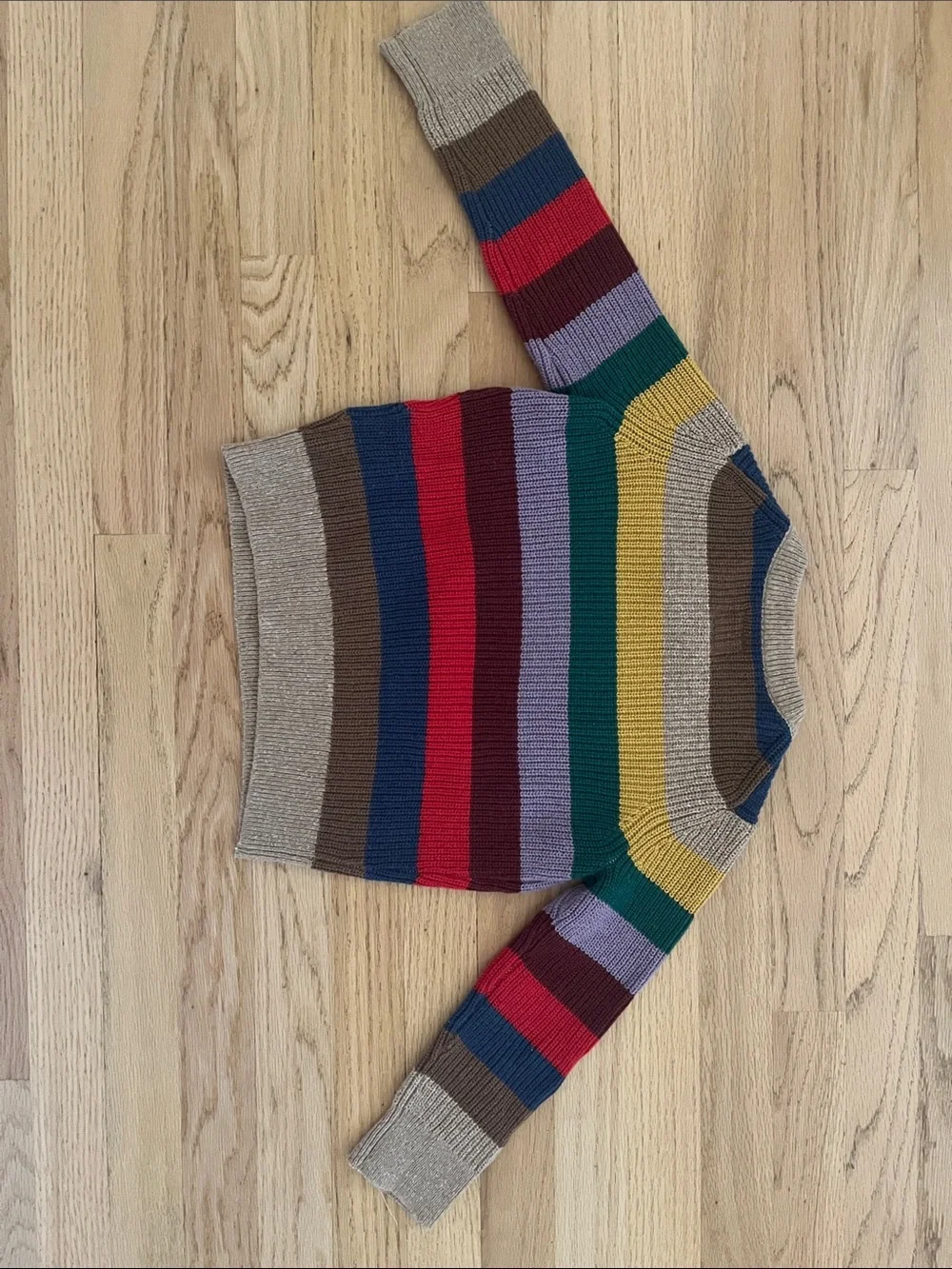 GAP kids Striped Crewneck Sweater